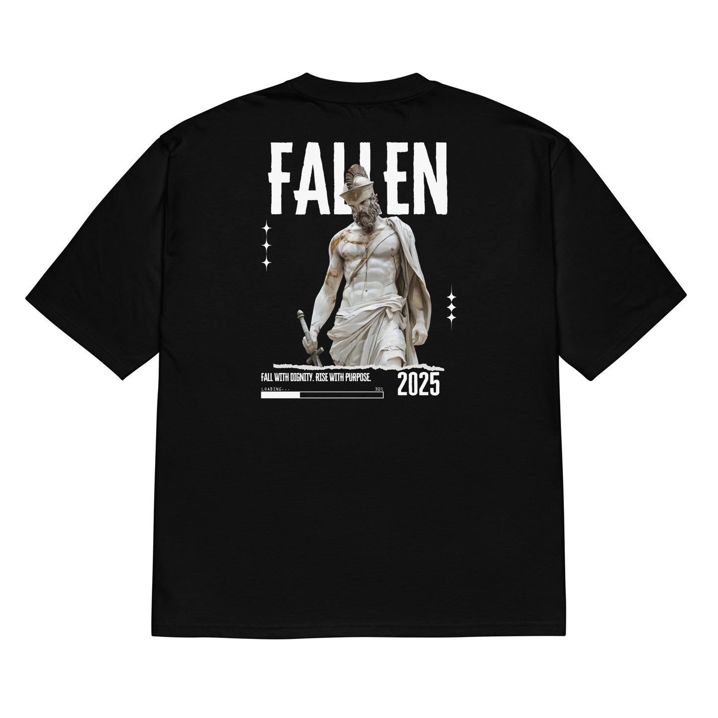 FALLEN – Oversized Heavy T-Shirt (Schwarz)