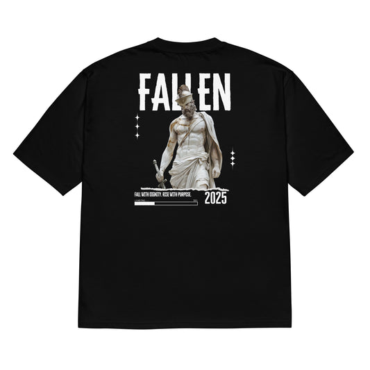 FALLEN – Oversized Heavy T-Shirt (Schwarz)
